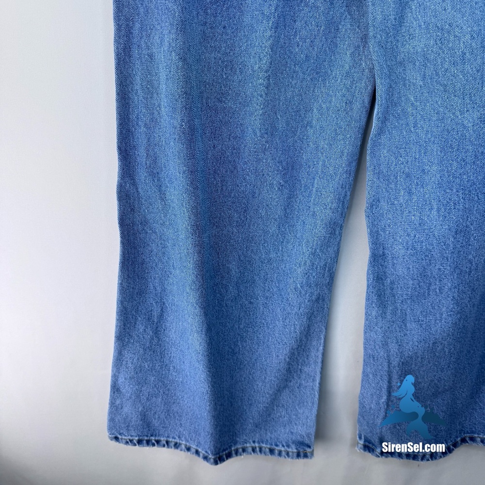 1228 NWT ÉTICA Marley Ultra High Rise Baggy Jeans - Size 27 - Atwater Blue - Picture 12 of 16